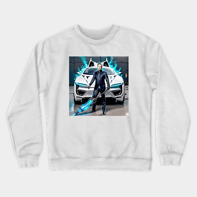 X man Elon Musk Crewneck Sweatshirt by SOLOBrand